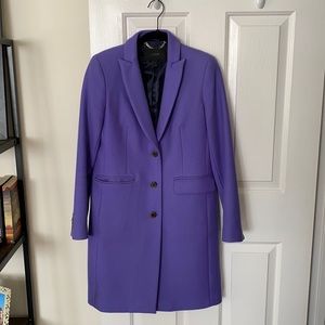 J. Crew wool lady coat - purple!